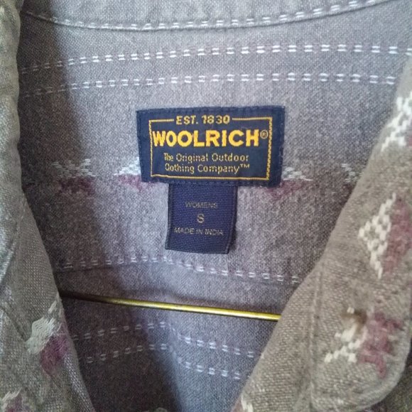 Woolrich Women's Grey Button Down - Picture 2 of 6